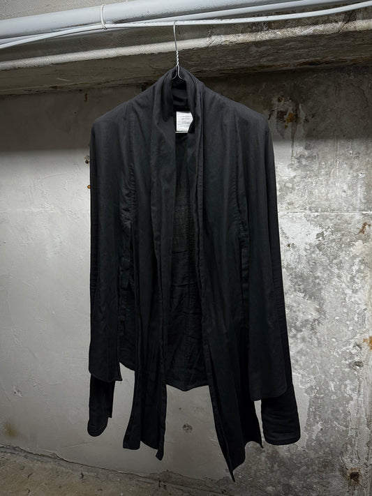 Julius_7 AW07 "UNTITLED;" Open Front Attached Scarf Long-sleeves