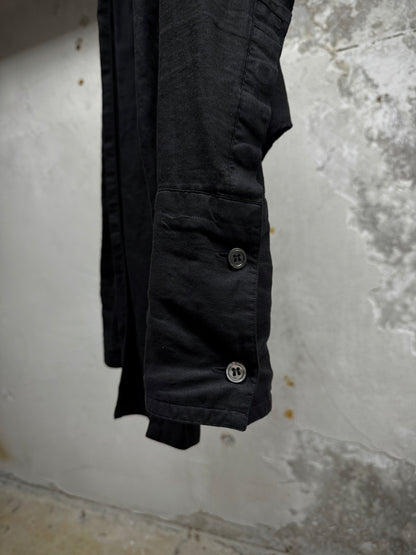Julius_7 AW07 "UNTITLED;" Open Front Attached Scarf Long-sleeves