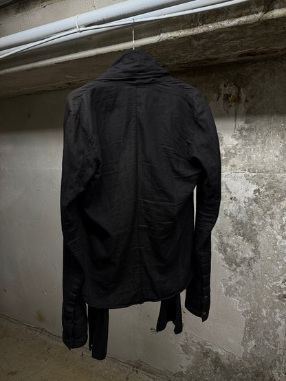 Julius_7 AW07 "UNTITLED;" Open Front Attached Scarf Long-sleeves