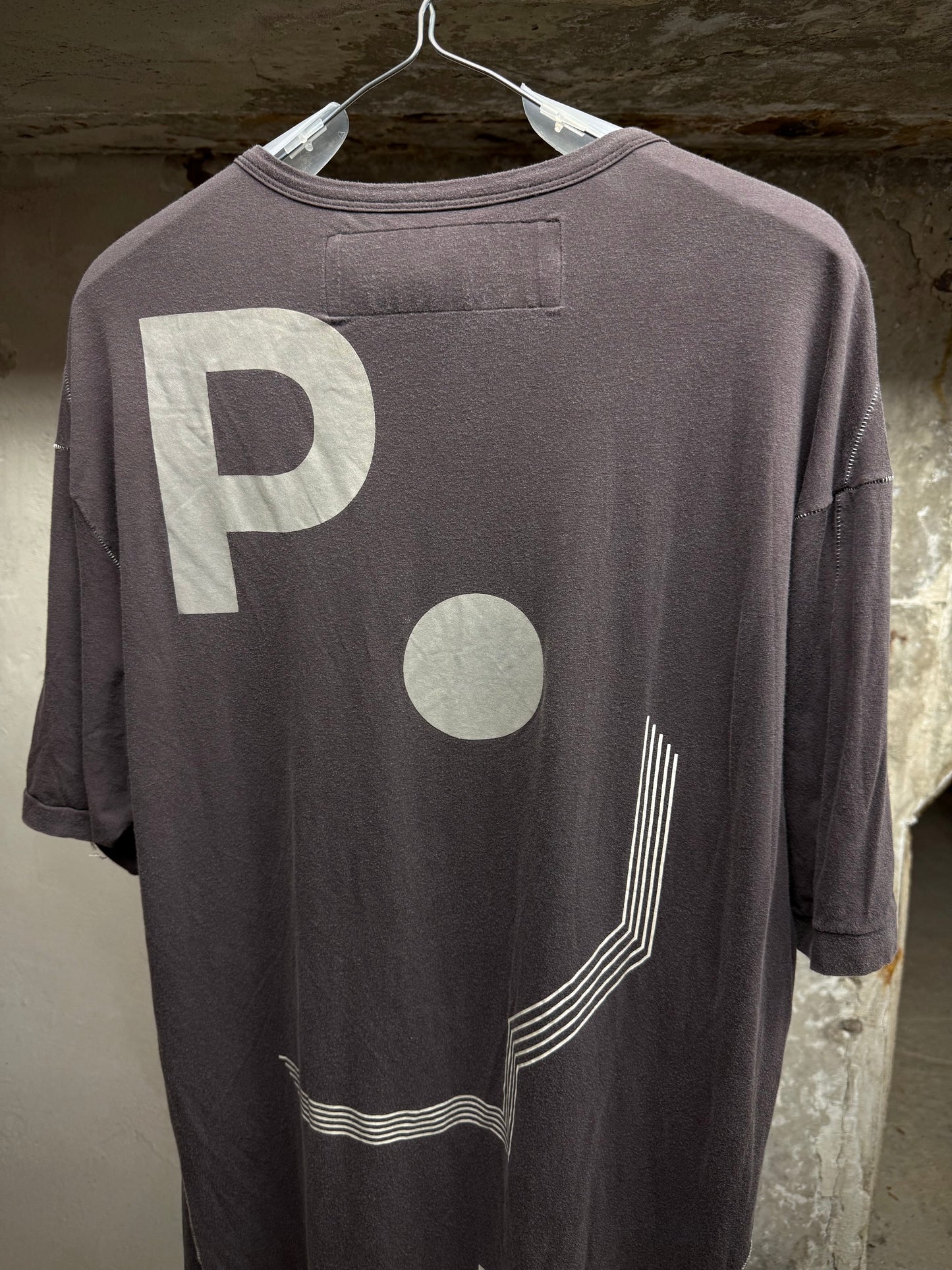 HAMCUS Space Grey Overlock Graphic T-Shirt
