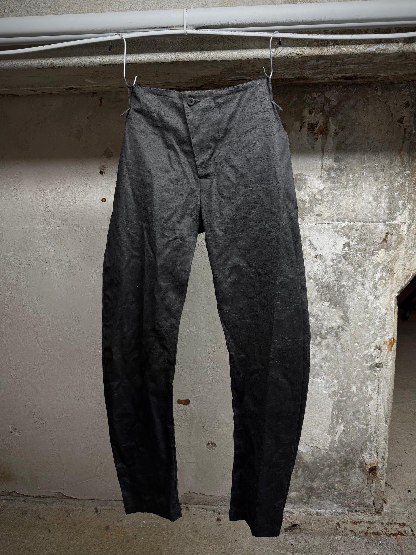 Lost & Found 2010s Textured Polyurethane Coated Denim