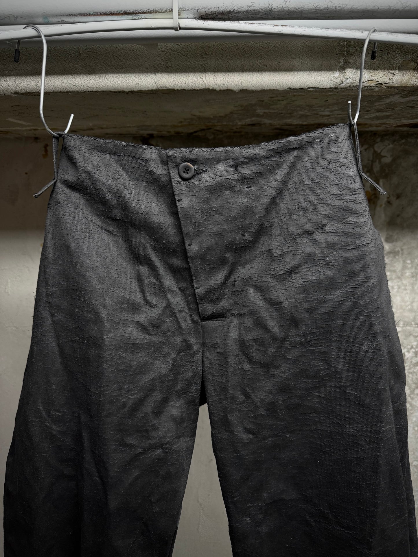 Lost & Found 2010s Textured Polyurethane Coated Denim