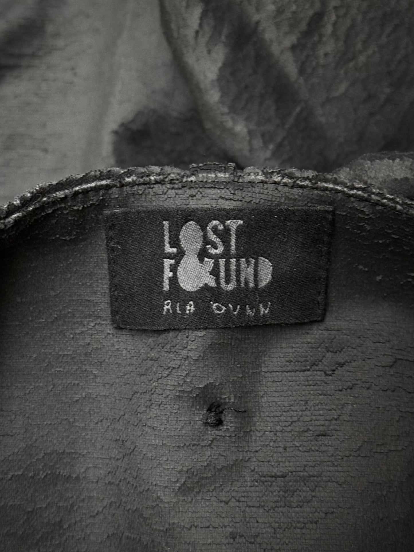 Lost & Found 2010s Textured Polyurethane Coated Denim