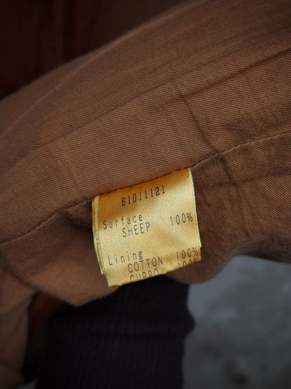 MiharaYasuhiro AW02 Over-dyed Distressed Sheepskin Leather Jacket