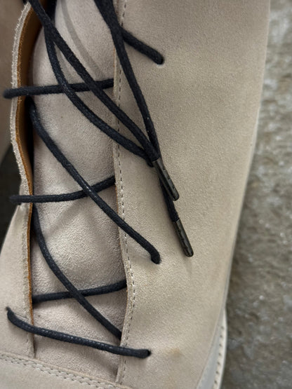A. McDONALD SHOEMAKER x SONG FOR THE MUTE 2010s Beige Reverse Calf Leather Sneakerboot