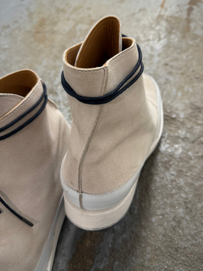 A. McDONALD SHOEMAKER x SONG FOR THE MUTE 2010s Beige Reverse Calf Leather Sneakerboot