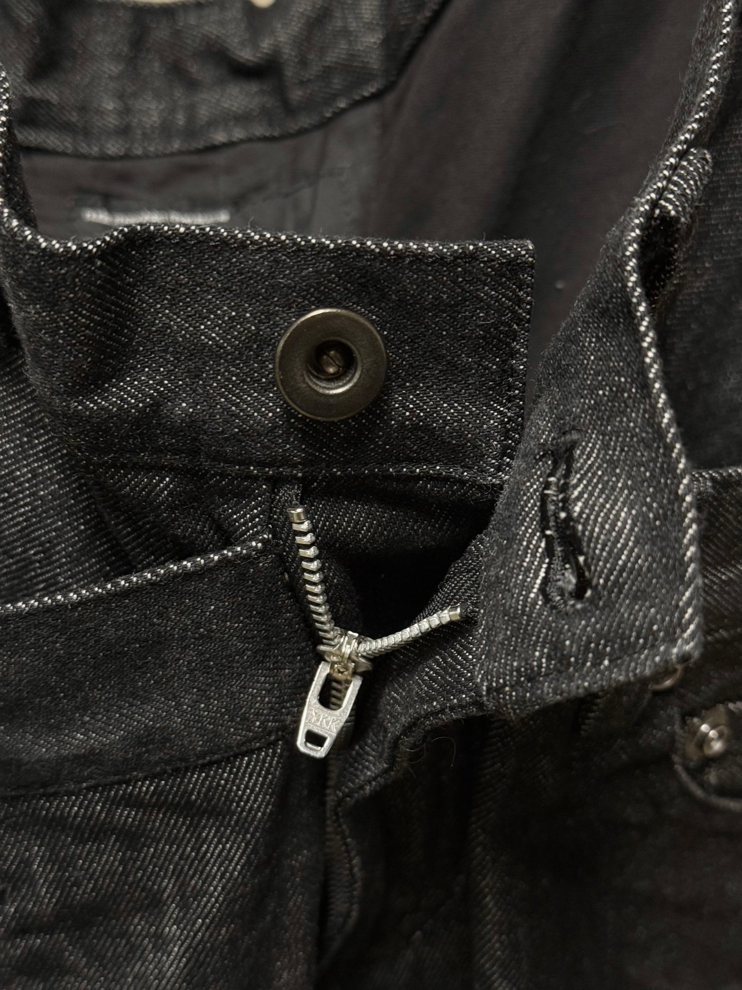 nude:masahiko maruyama Early 00s Deconstructed Double-waisted Cropped Denim