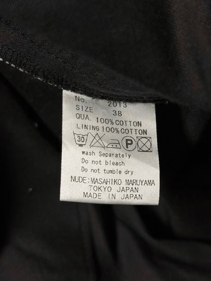 nude:masahiko maruyama Early 00s Deconstructed Double-waisted Cropped Denim