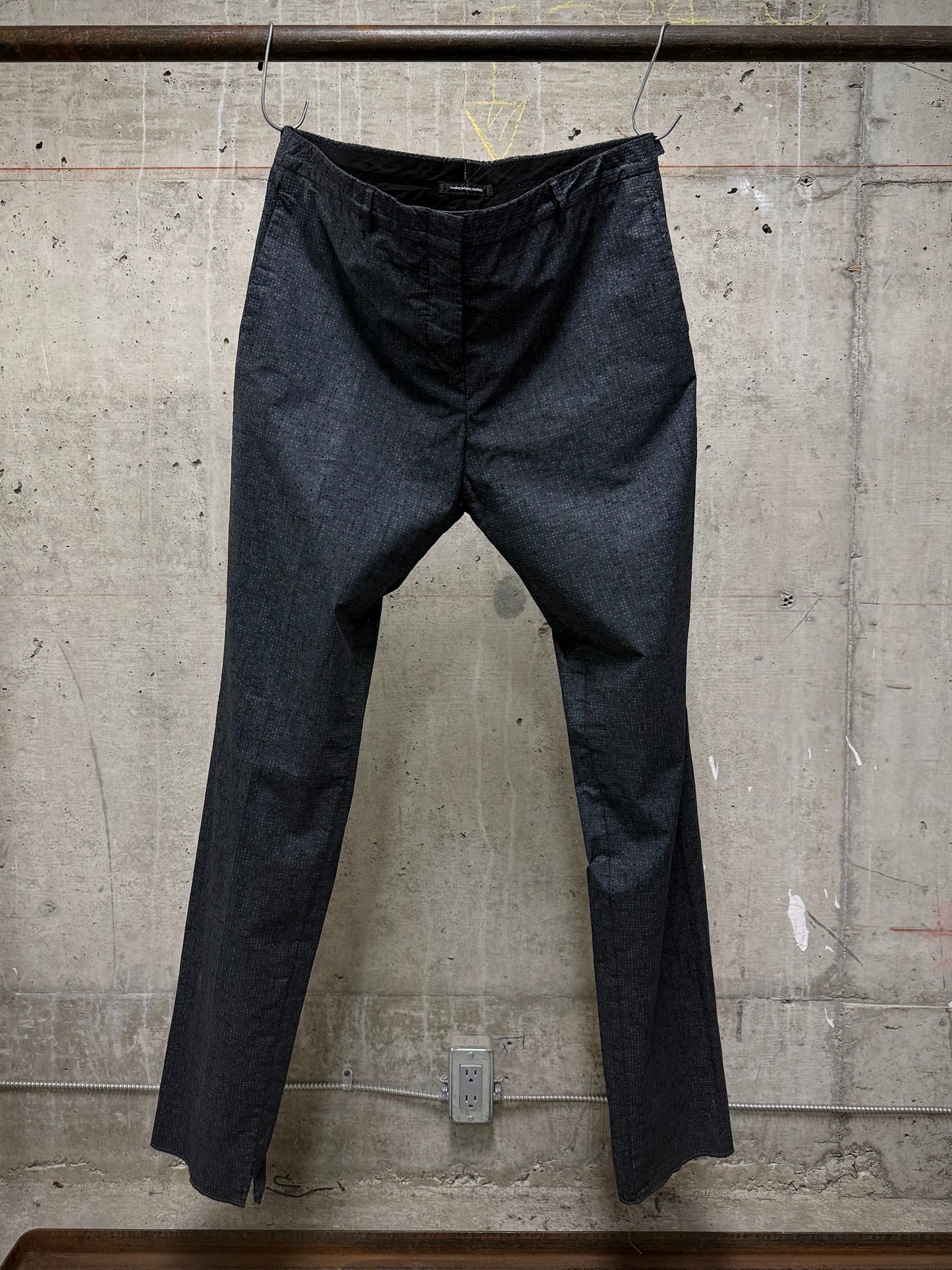 NICOLAS ANDREAS TARALIS Early 00s Laser Cut Slim-fit Dress Pants