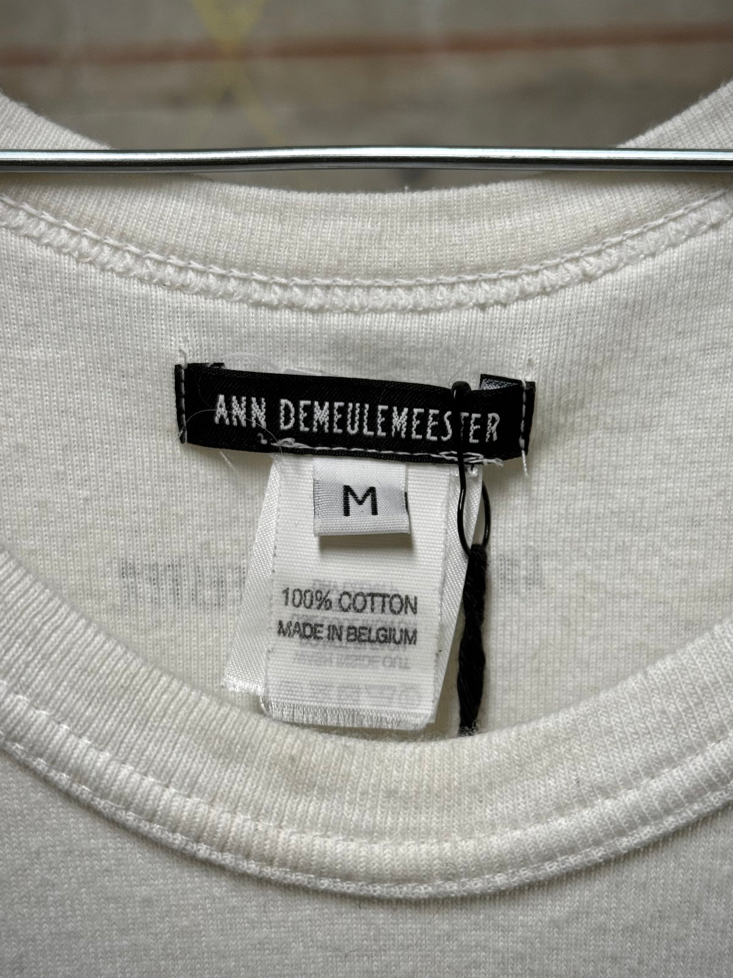 Ann Demeulemeester SS20 White 'Tempest' Print Tank Top