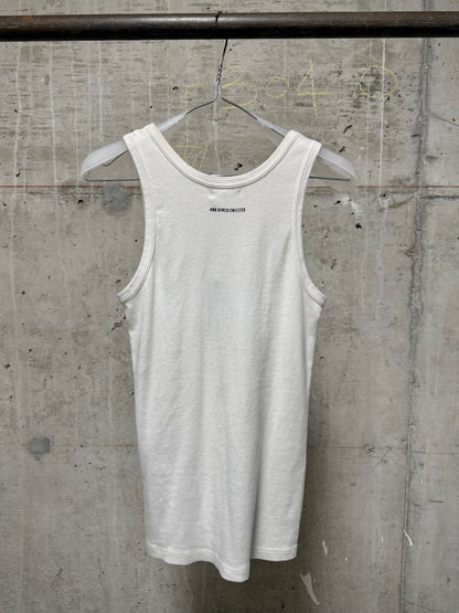 Ann Demeulemeester SS20 White 'Tempest' Print Tank Top