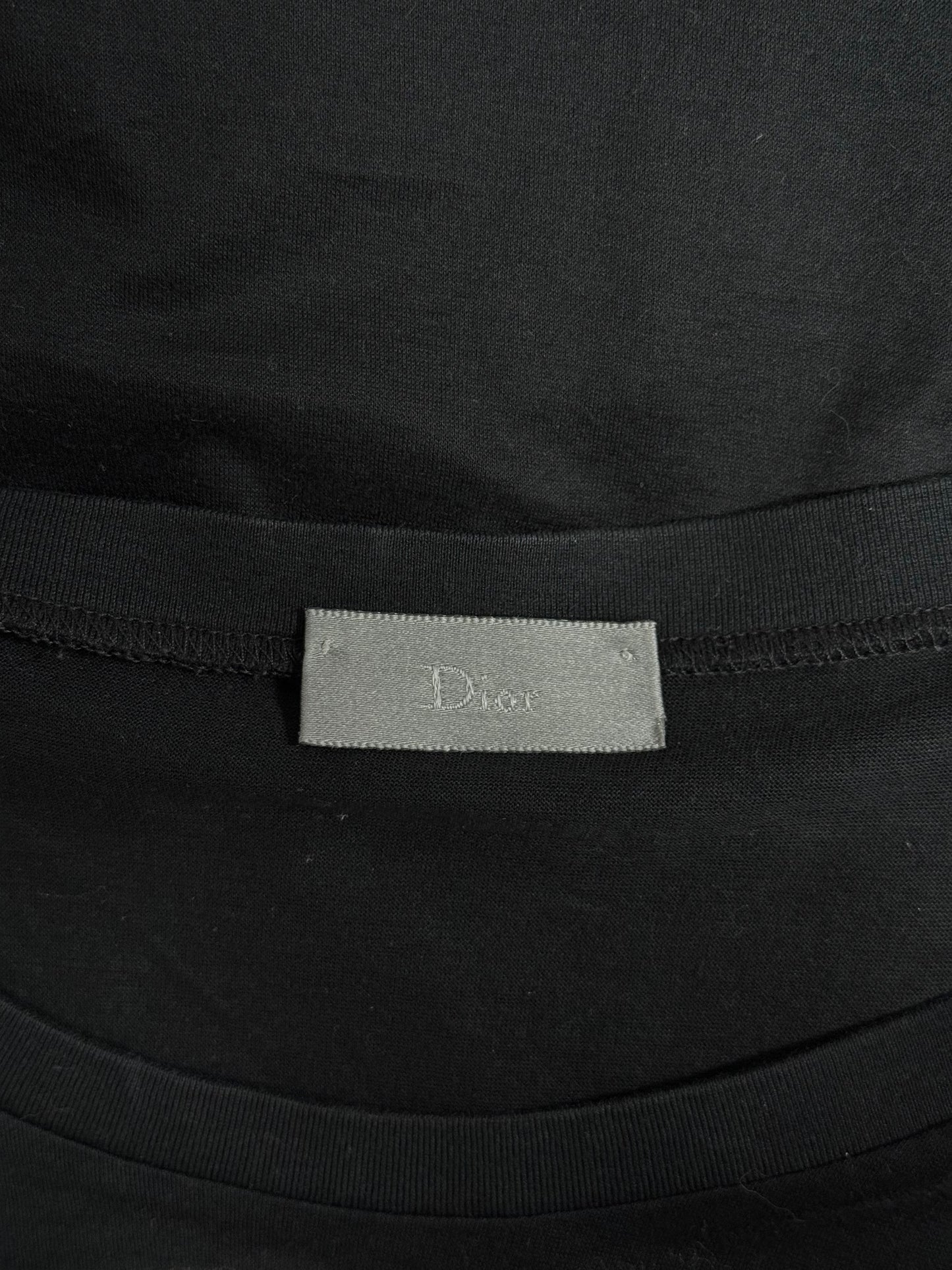 DIOR HOMME by Hedi Slimane SS04 "Strip" Black Vinyl Graphic Print Tank Top