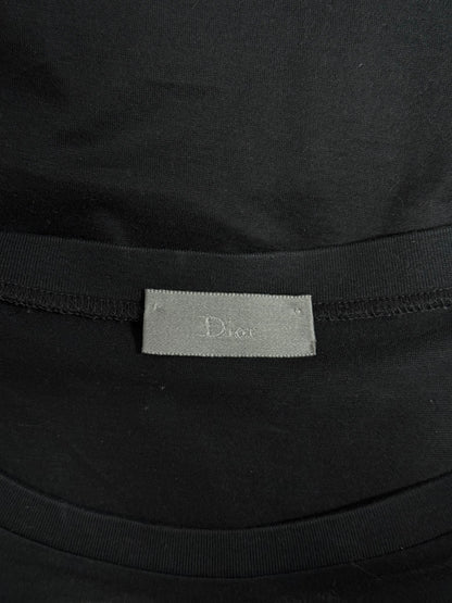 DIOR HOMME by Hedi Slimane SS04 "Strip" Black Vinyl Graphic Print Tank Top