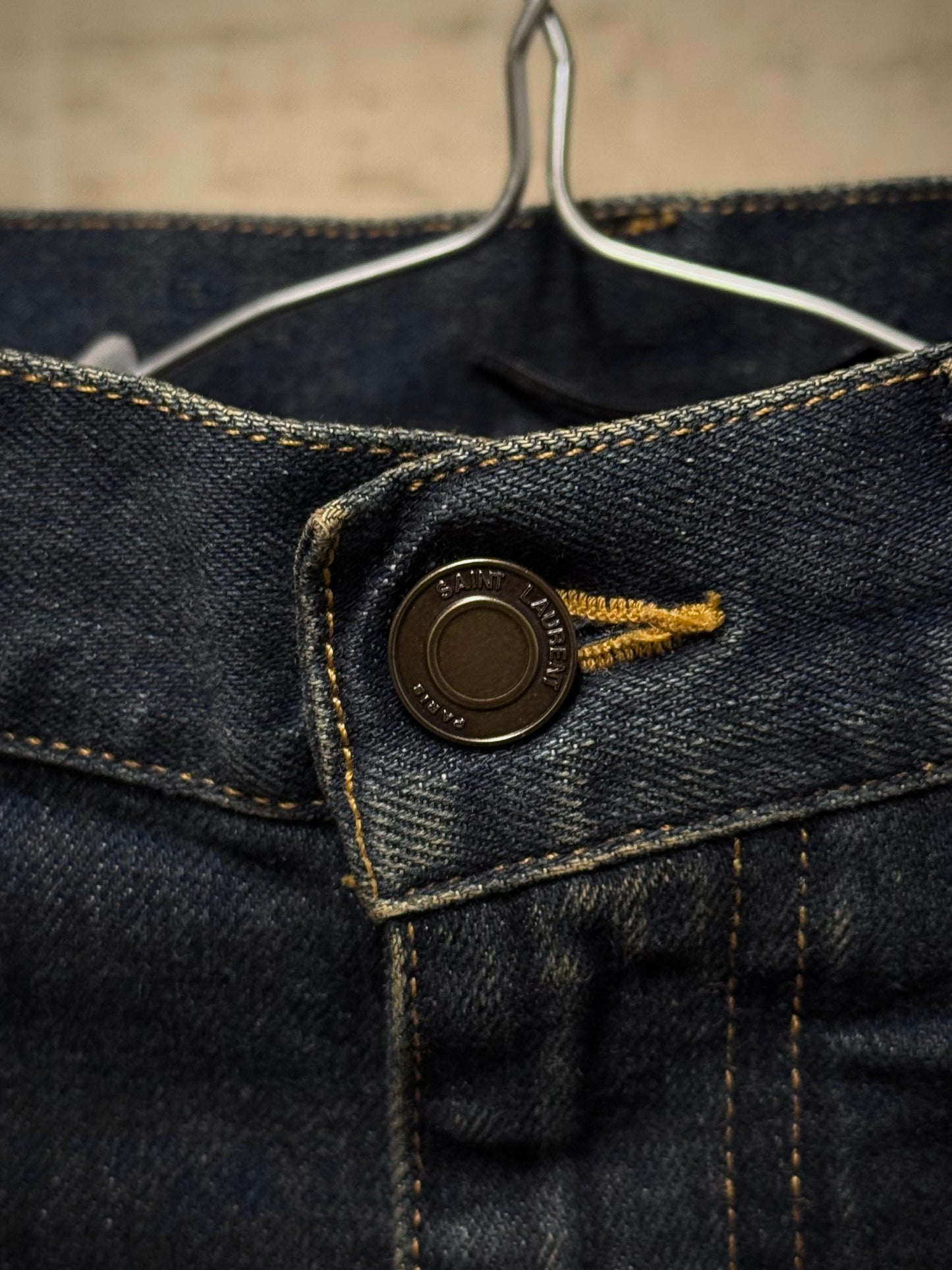 Saint Laurent Paris by Hedi Slimane AW2015 'D02' Dark Blue Skinny Denim