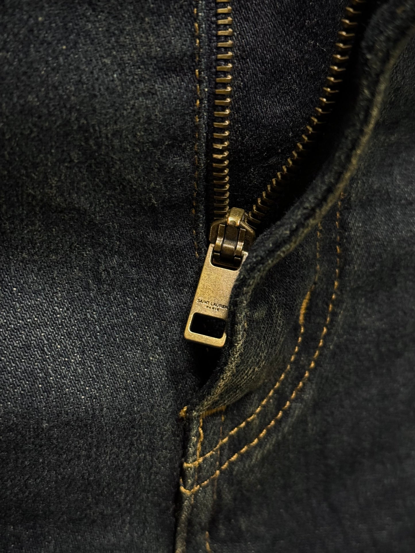 Saint Laurent Paris by Hedi Slimane AW2015 'D02' Dark Blue Skinny Denim