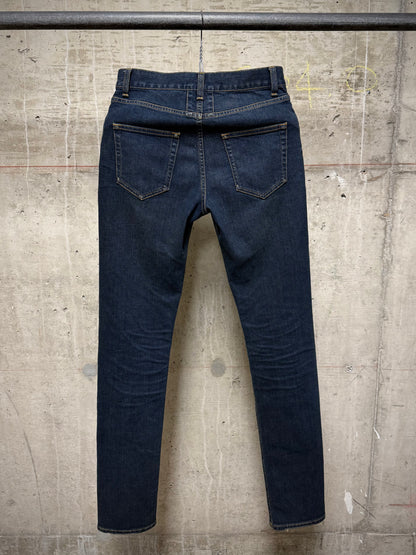 Saint Laurent Paris by Hedi Slimane AW2015 'D02' Dark Blue Skinny Denim