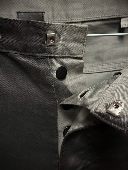 DIOR HOMME by Kris Van Assche AW08 Black Waxed Cotton Skinny Denim