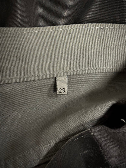 DIOR HOMME by Kris Van Assche AW08 Black Waxed Cotton Skinny Denim