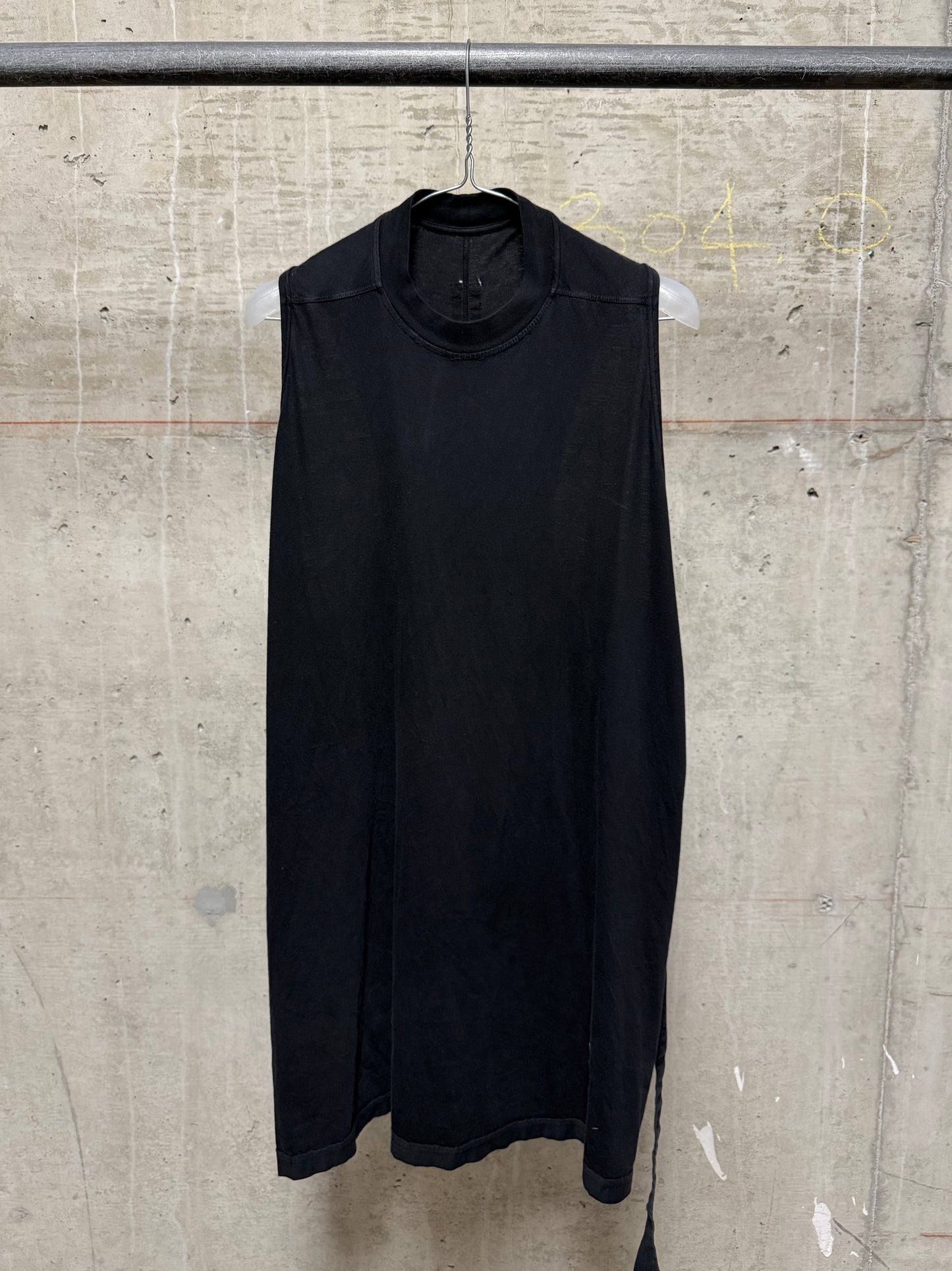 Rick Owens DRKSHDW SS21 "PHLEGETHON" Black Long Tunic Tank