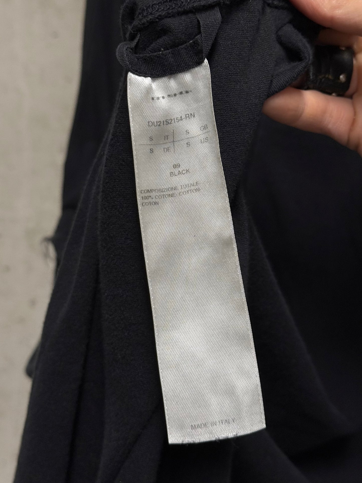 Rick Owens DRKSHDW SS21 "PHLEGETHON" Black Long Tunic Tank