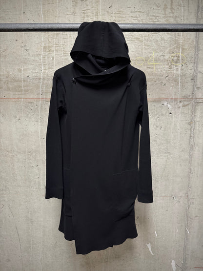 Rick Owens SS15 "FAUN' Hooded Open-Front Cotton Knit Cardigan
