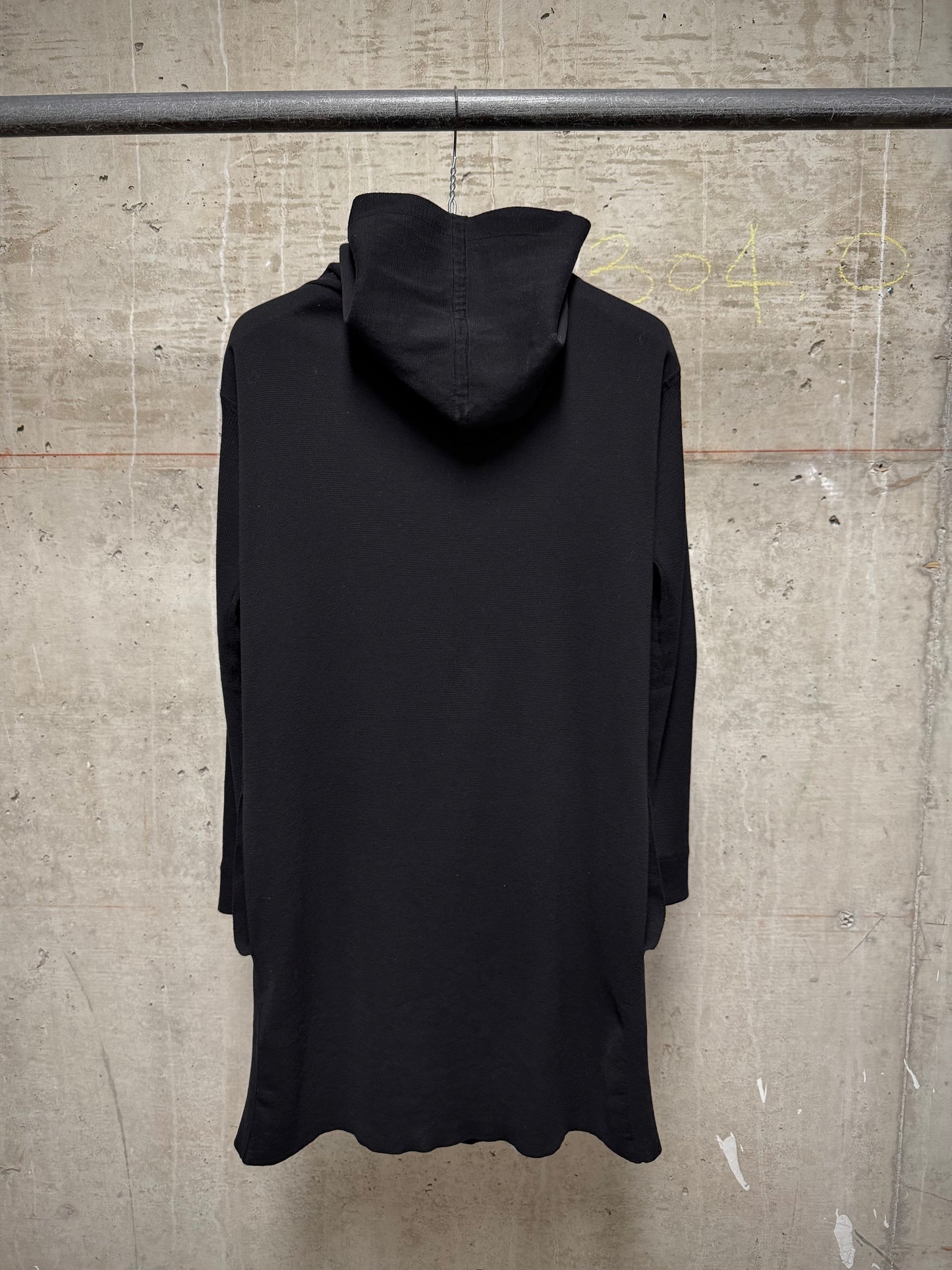 Rick Owens SS15 "FAUN' Hooded Open-Front Cotton Knit Cardigan