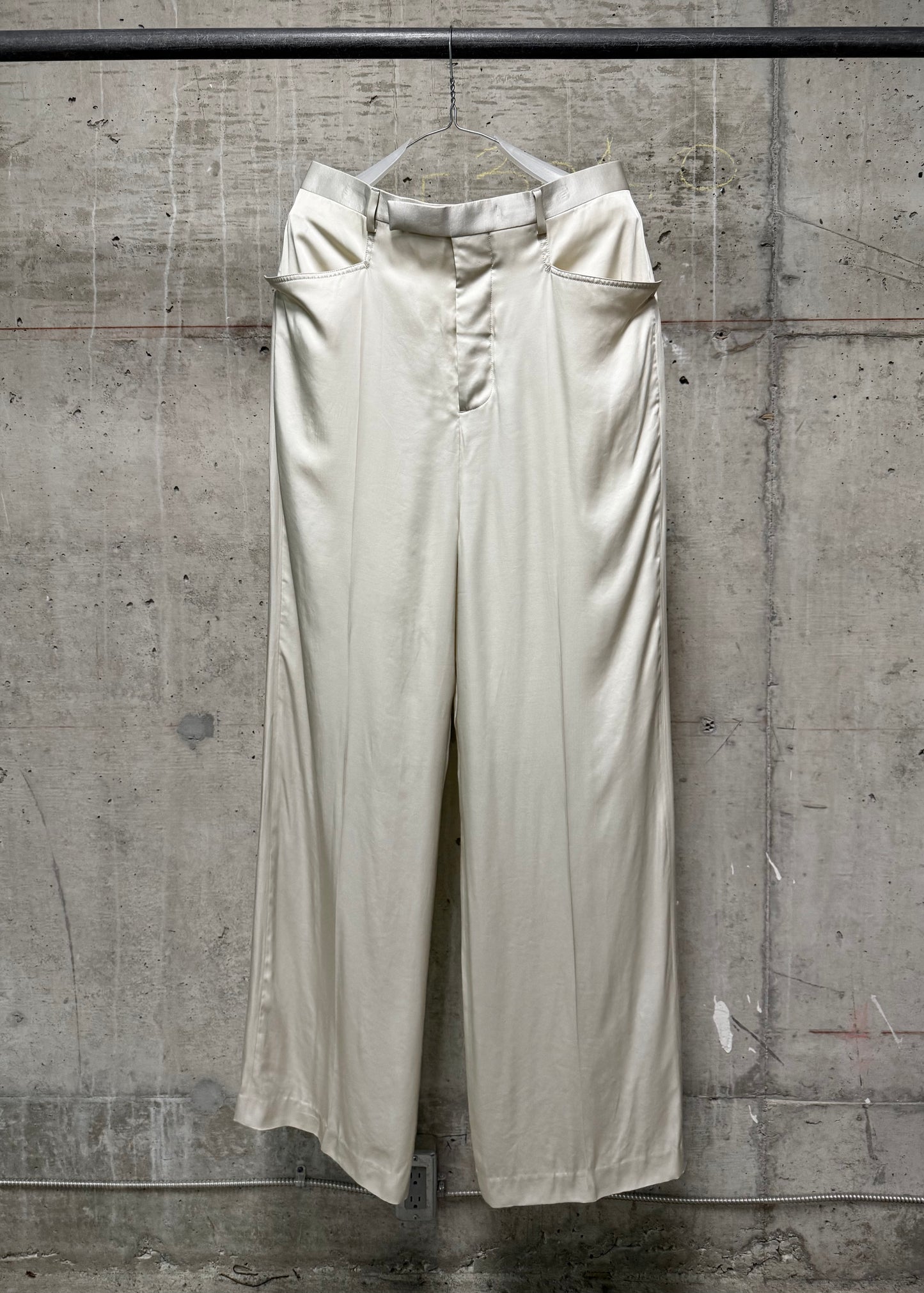 Rick Owens SS25 "HOLLYWOOD" DINGE Satin 'Mastodon' Trousers