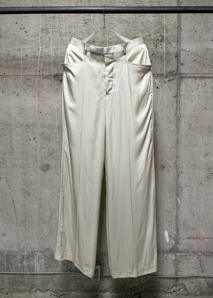 Rick Owens SS25 "HOLLYWOOD" DINGE Satin 'Mastodon' Trousers