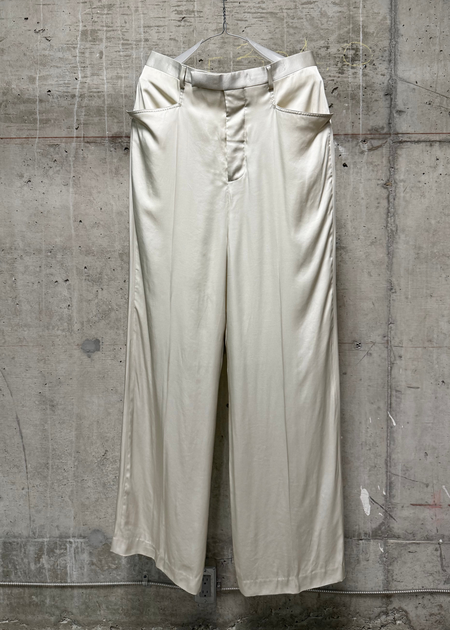 Rick Owens SS25 "HOLLYWOOD" DINGE Satin 'Mastodon' Trousers