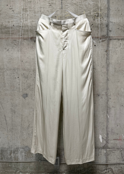 Rick Owens SS25 "HOLLYWOOD" DINGE Satin 'Mastodon' Trousers