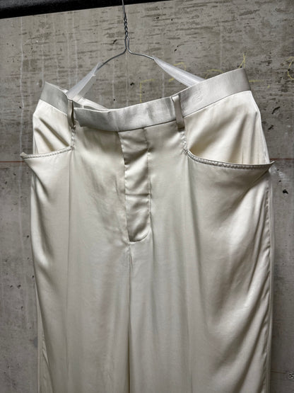 Rick Owens SS25 "HOLLYWOOD" DINGE Satin 'Mastodon' Trousers