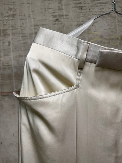 Rick Owens SS25 "HOLLYWOOD" DINGE Satin 'Mastodon' Trousers