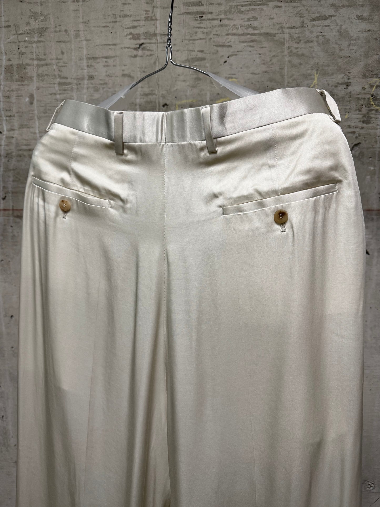 Rick Owens SS25 "HOLLYWOOD" DINGE Satin 'Mastodon' Trousers