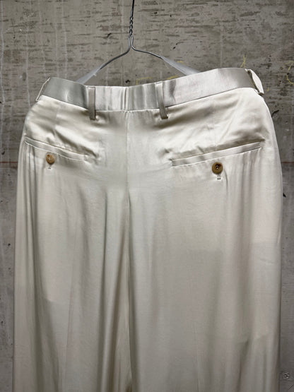 Rick Owens SS25 "HOLLYWOOD" DINGE Satin 'Mastodon' Trousers