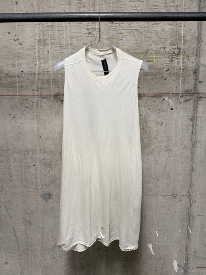 Rick Owens DRKSHDW SS10 "RELEASE" MILK Sheer Long Tank Top