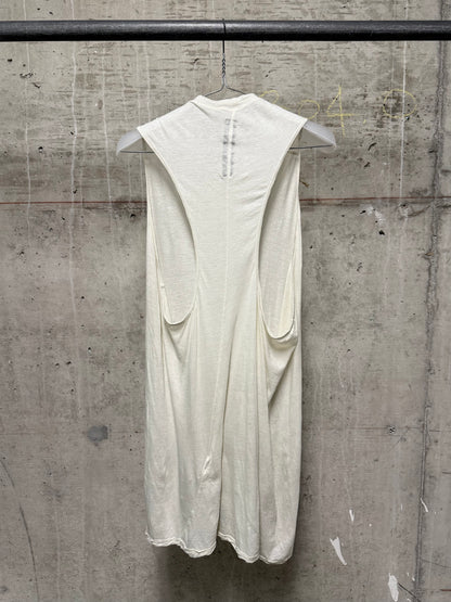 Rick Owens DRKSHDW SS10 "RELEASE" MILK Sheer Long Tank Top