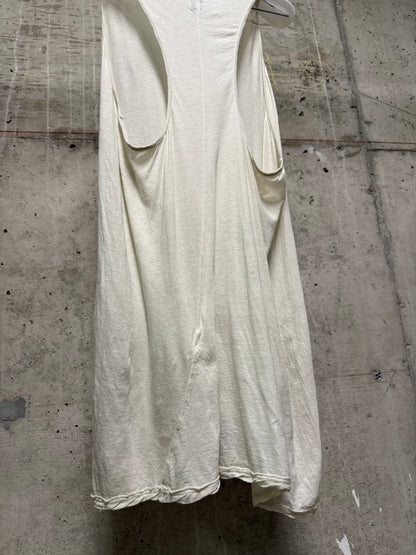 Rick Owens DRKSHDW SS10 "RELEASE" MILK Sheer Long Tank Top