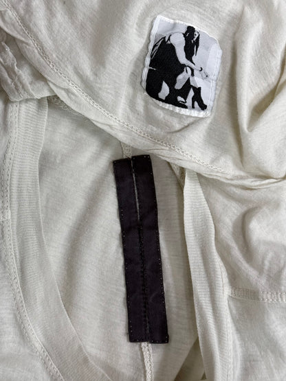 Rick Owens DRKSHDW SS10 "RELEASE" MILK Sheer Long Tank Top