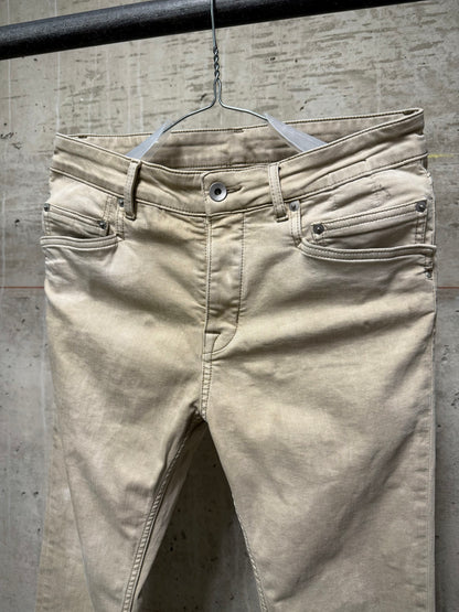 Rick Owens DRKSHDW SS22 "FOGACHINE" MINERAL 'Tyrone Cut' Skinny Denim