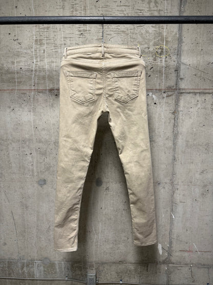 Rick Owens DRKSHDW SS22 "FOGACHINE" MINERAL 'Tyrone Cut' Skinny Denim