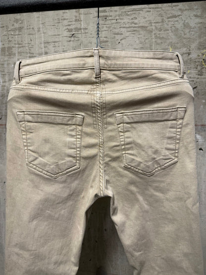 Rick Owens DRKSHDW SS22 "FOGACHINE" MINERAL 'Tyrone Cut' Skinny Denim