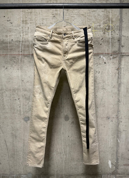 Rick Owens DRKSHDW SS22 "FOGACHINE" MINERAL 'Tyrone Cut' Skinny Denim