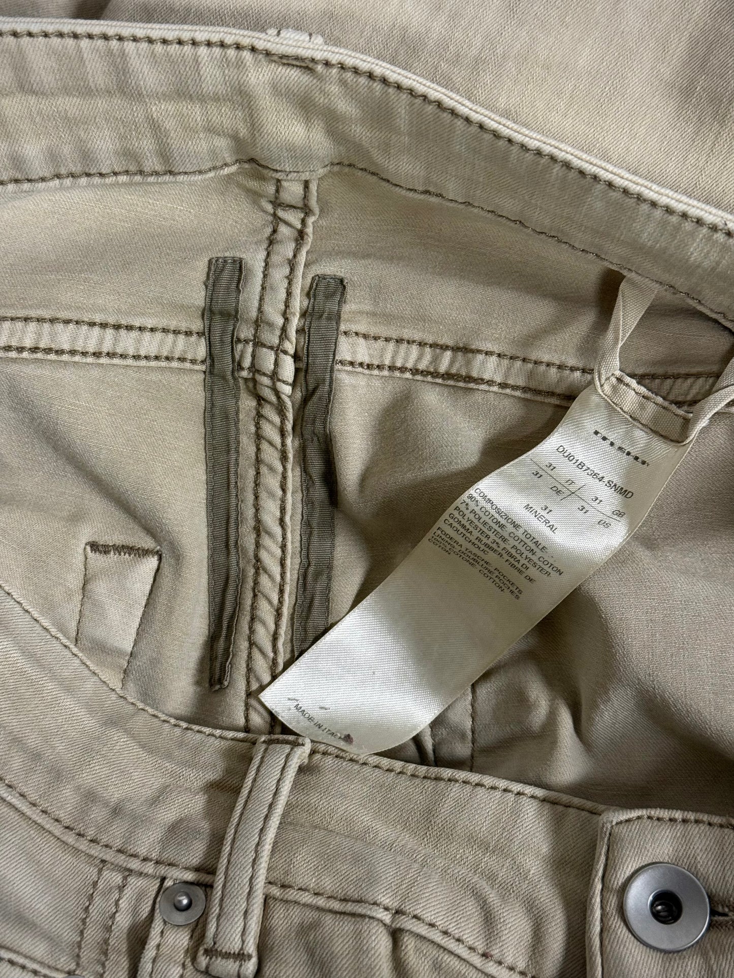 Rick Owens DRKSHDW SS22 "FOGACHINE" MINERAL 'Tyrone Cut' Skinny Denim