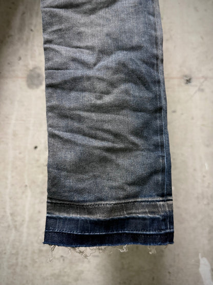 Rick Owens DRKSHDW SS16 "CYCLOPS" DARK DUST Distressed 'Detroit Cut' Skinny Denim