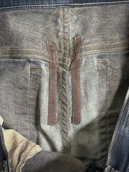 Rick Owens DRKSHDW SS16 "CYCLOPS" DARK DUST Distressed 'Detroit Cut' Skinny Denim