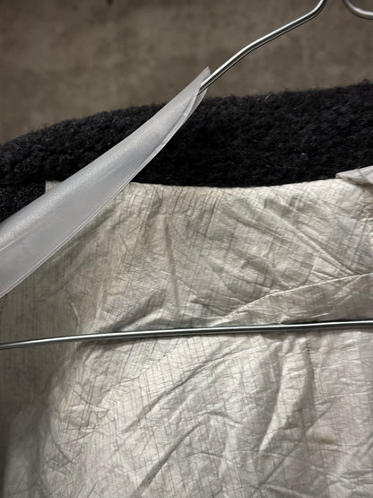 Taichi Murakami Taped Seam Anatomical Cashmere Tweed High Neck Coat