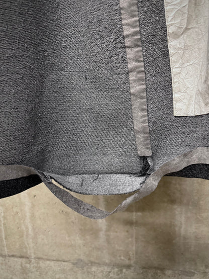 Taichi Murakami Taped Seam Anatomical Cashmere Tweed High Neck Coat