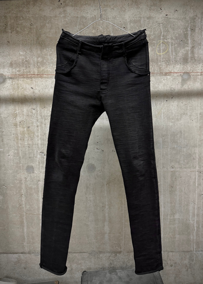 Taichi Murakami 2010s Frayed Edge Heavy Japanese Cotton Jersey Pants