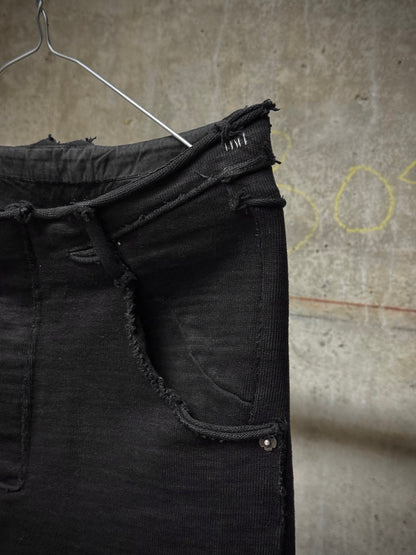 Taichi Murakami 2010s Frayed Edge Heavy Japanese Cotton Jersey Pants