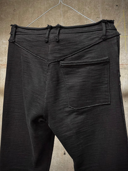 Taichi Murakami 2010s Frayed Edge Heavy Japanese Cotton Jersey Pants